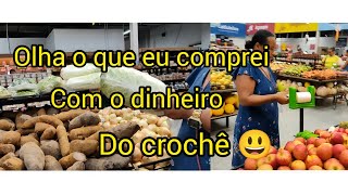 (vamos as compras ) com o dinheiro do crochê 🧶😁