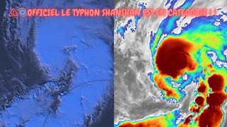 🚨🌀OFFICIEL : le typhon est passé en catégorie 1 et potentiellement cat 2 en arrivant sur le japon !