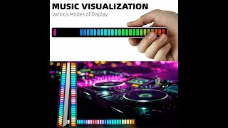 D08-RGB Smart LED Light Bars Car Sound Control Rhythm RGB Voice-Activated Music Atmosphere Lights