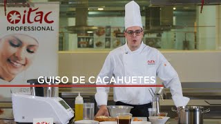 RECETA: Guiso de cacahuetes con crema de zanahoria y bizcocho de tomate | Itac Professional