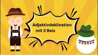 Adjektivdeklination mit 3 Beispielen - Deutsche Grammatik #german2you #deutschgrammatik #studygerman