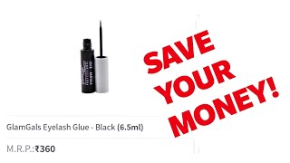 GlamGals Eyelash Glue Review | WORST PRODUCT EVER ! | Myself Maleeha