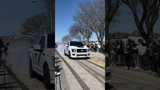 TRUCKS GOING CRAZY AT A CAR MEET! #carshow #carmeet #trucks #truckspotting #viral #trucklife