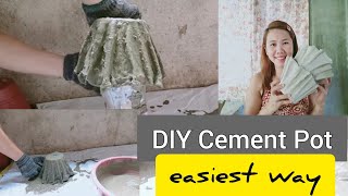 How to make a Cement Pot? | DIY Cement Pot