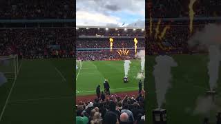 Teams walk out of the tunnel onto the Pitch Aston Villa V West Ham United 🦁⚽️ #utv #astonvilla