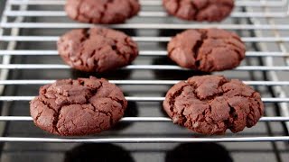 Eggless Double Chocolate Cookies