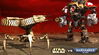 STAR WARS vs WARHAMMER 40K: CIS Battle Droids vs Imperial Guard - Men of War: Assault Squad 2