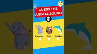 Guess the Animal Sound Game 🐸 🔊 🎵 #short #shorts #education #viral