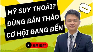 Chứng khoán hôm nay | Mỹ SUY THOÁI? Đừng bán tháo VNINDEX, cơ hội đang đến!