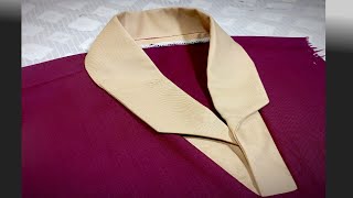 SHAWL COLLAR V-NECK DESIGN /easiest, simplest and fastest method