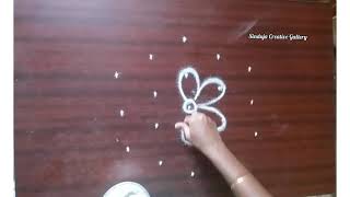 Beautiful and Simple kolam designs (5×3) //New Creative rangoli Designs...