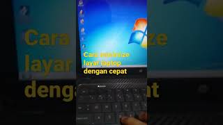 cara minimize layar laptop dengan cepat