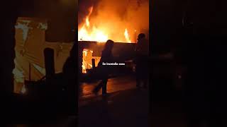 Se incendia  casa