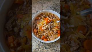 Cabbage Roll Soup #recipe