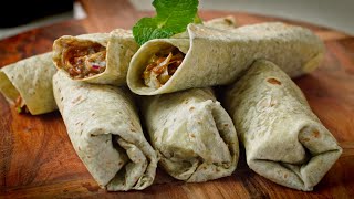 Beef Tacos with Fresh Spinach Wraps & Black Bean Sauce