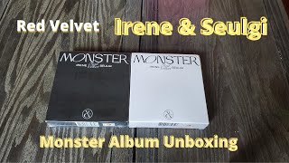 Unboxing Red Velvet Irene & Seulgi 레드벨벳 아이린&슬기 1st Mini Album Monster (Top and Middle Note ver.)