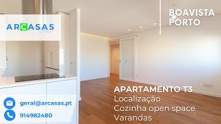 Apartamento T3 na Boavista, junto à Rotunda da Boavista, na cidade do Porto.