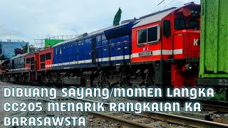 DIBUANG SAYANG/UJI COBA CC205 MENARIK KA BARASAWSTA