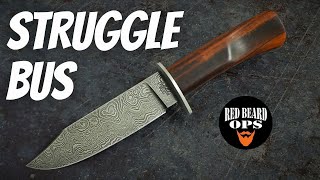 Forging a Damascus BOWIE | Knife Maker's Challenge #2 | Knife Making