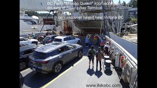 BC Ferry "Skeena Queen" approaching Swartz Bay Ferry Terminal on Vancouver Island - ihikebc.com