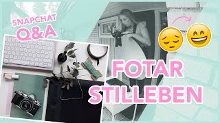 Fotar stilleben & botar dåligt humör + Snapchat Q&A | Vlog