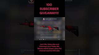 100 SUBSCRIBER GIVEAWAY!!! (ST FN M4A4 EVIL DAIMYO)