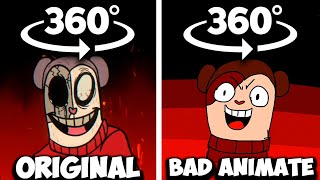 360º VR Fnf Twiddlefinger Original vs Bad Animation