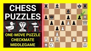 Chess Puzzles to Practice. Themes: One-move puzzle, Checkmate, Middlegame. Learn Chess