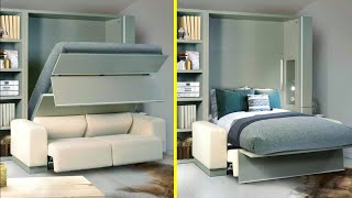 "ROLLOVER SOFA BED WALL MOUNTED | Creative Space Saving Solutions| Space Saving Furniture Ideas"