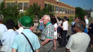 Singing Amazing Grace at PP's proposed mega-abortuary site