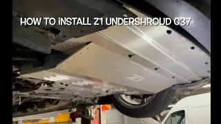 Z1 ALUMINUM UNDERSHROUD G37