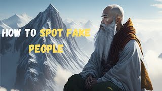 How To Spot Fake People- A zen Master's Short Story In English.