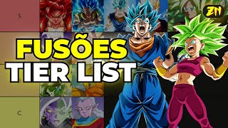 TIER LIST DE TODAS AS FUSÕES DE DRAGON BALL