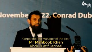 Corporate Risk Manager of the Year - Mahboob Khan Abdul Latif Jameel