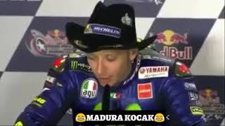 VALENTINO ROSSI pakai bahasa MADURA KOCAK HABIS