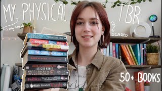 showing you my physical tbr... *50+ books...*