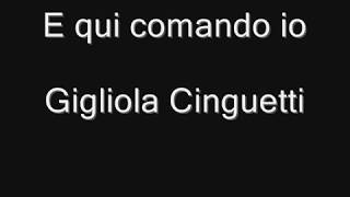 E qui comando io - Voce + testo