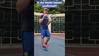 Top 3 Tips: How to know when you’re #tennis #lesson is confirmed #tennislesson #booking #service