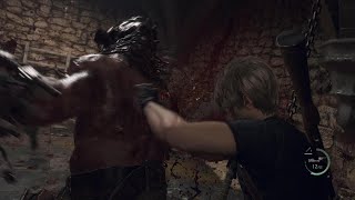 Killing a Garrador KNIFE ONLY in Resident Evil 4