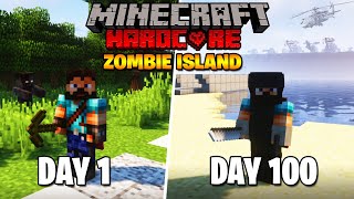 I Survived 100 Days on a Zombie Island in Minecraft... Here's what happened