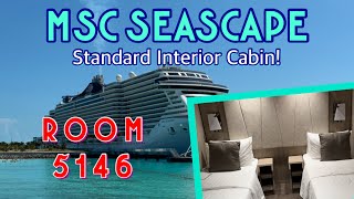 ROOM TOUR: MSC Seascape Standard Interior Stateroom 5146