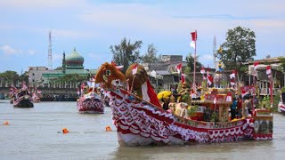 Festival Merah Putih Krueng Aceh Meriahkan HUT ke-77 RI, Lomba Tangkap Bebek-Perahu Hias