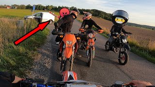 Cool guy vs bikers | Funny moments etc... | KTM EXC 450