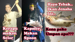 MANCING MALAM DI UJUNG KULON - PANAITAN, DAPAT IKAN DENGAN UMPAN YANG TIDAK BIASA