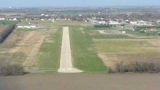 Landing at Schroeder Field KM66  Hillsboro, KS