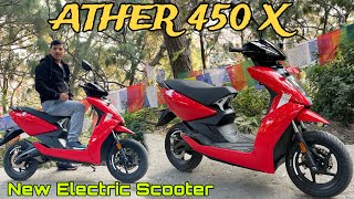 Ride with Ather 450 X || Premium Electric Scooter In Nepal 🇳🇵 ||