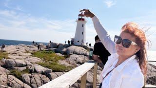 Our Maritime trip. At Peggy’s Cove Light House . The most visited place in North America.