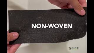 The difference between geotextiles - WOVEN and NON-WOVEN