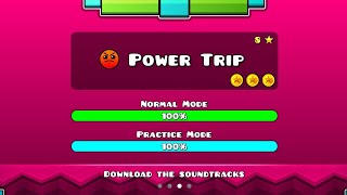 "Power Trip" 100% Completed All Coin | Geometry Dash SubZero