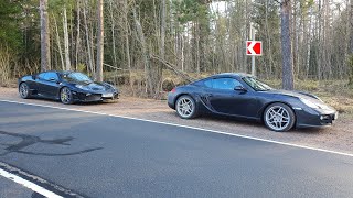 Porsche Cayman 987.2 vs Ferrari 430 Scuderia